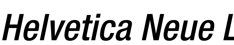 Helvetica Neue LT Pro 67 Medium Condensed Oblique Font Download Free